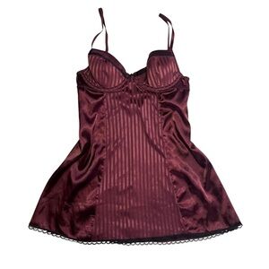 Burgundy lingerie top